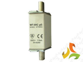 Wkładka topikowa zwłoczna gg WT-00C 63A, bezpiecznik przemysłowy ETI