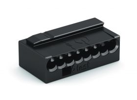 Złączka do puszek instalacyjnych MICRO 8pin - ciemnoszara