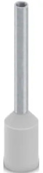 Insulated wire end ferrule, 0.75 mm², 18 mm/12 mm long, UL 486F, gray, 2100104