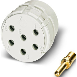 Pin insert, crimp connection for circular connector, 1240506