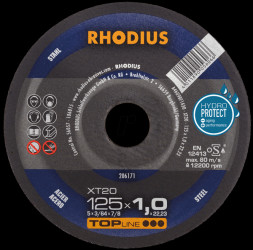 206170 Cutting disc, steel, 115 mm, 1 mm, XT20, 22.23 mm