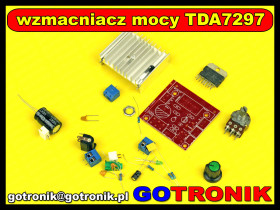 Wzmacniacz TDA7297 mocy audio 2 x 15W - zestaw do samodzielnego montażu
