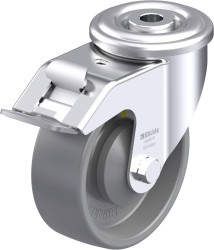 Blickle 760703 LER-PO 100KA-FI-ELS Rolka obrotowa z blachy stalowej Średnica koła: 100 mm Maksymalne obciążenie: 150 kg