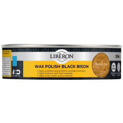 Liberon 126870 Black Bison Wax Paste Medium Oak 150ml