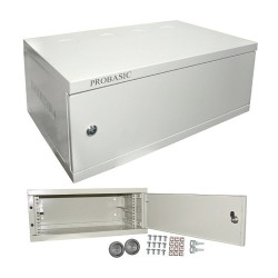 Szafa Rack 19" wisząca ECO 4U 540x350 RAL7035 blacha