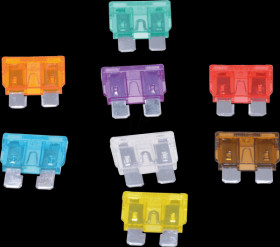 Car flat fuse set, ATO (FK2), 8 pieces