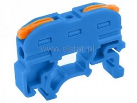 Złączka Wago szyna DIN; niebieska uniwersalna