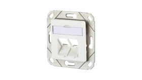 Metz Connect Puszka Połączeniowa Keystone 2-Portowa Pusta Biała