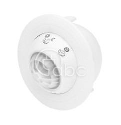 Czujnik ruchu 360° sufitowy podtynkowy zasięg 9 m IP54 NA-DE10365