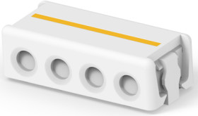 Connector, 4 pole, pitch 0.16 mm, straight, natural, 2106431-4