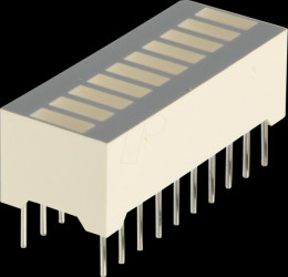 DC-7CGK3SURKWA Bargraph display, 10 elements, 3x red, 7x green