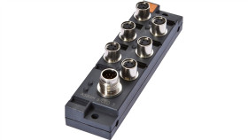 Rozdzielacz, 29X113x30mm, 10-30V Dc, 6X M8 3Pin, M12 12Pin, Ip67, Pbt, Z...