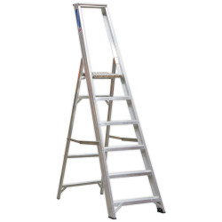 Sealey AXL6 Aluminium Step Ladder 6-tread Industrial Bs 2037/1