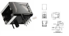 GNIAZDO LAN DO DRUKU POZIOME SS-6488S-A-NF-1
