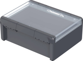 Bopla B 233012 PC-V0-G-7024 Bocube Gehäuse 96028564 Obudowa zewnętrzna 239 x 300 x 120 Poliwęglan V0 grafitowy szary (ra