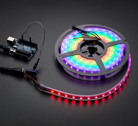 Adafruit NeoPixel Digital RGB LED Strip - 1m 60 LED (BLACK) [Discontinued]