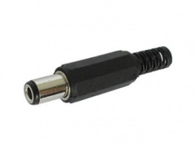 DC 2.1/5.5 mm Male Plug for Cable - Short - 10 pcs