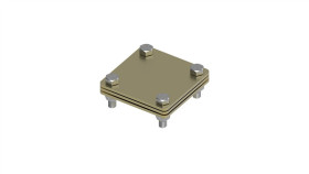 Złącze Uniwersalne 3-Elem. 80X80 Bednarka-Bednarka Mosiądz 215.1.1 Ms 21501110