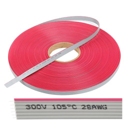 Taśma IDC szara - 6 żył - AWG28 - do złącz IDC - 1mb