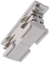 Deko Light 710016 D Line elektrischer Verbinder Element systemu szynowego wysokonapięciowego Szyna prądowa 3-fazowy szar