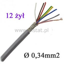 Kabel LIYCY 12 x 0,34 w ekranie
