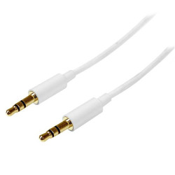 Złącze AUX złącze A: Jack stereo 3,5 mm złącze B: Jack stereo 3,5 mm długość 2m StarTech.com Biały rodzaj A Męskie
