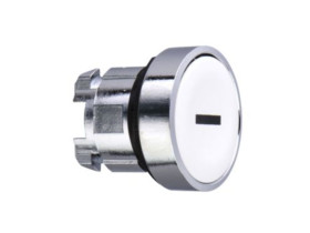 Harmony XB4 Główka przycisku płaskiego metalowego, biała z oznaczeniem ZB4BA131 SCHNEIDER ELECTRIC