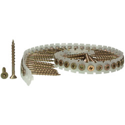 Senco 42K35MY DuraSpin&#xAE; Collated Screws Flooring/Wood PH2 4.2 x 35mm (Pack 1000)