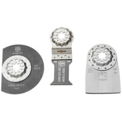 Fein 35222967110 Combo SL Multitool Set 3 Accessories Starlock Ready