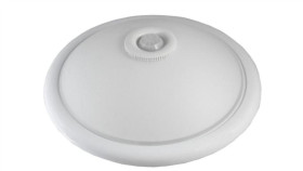 Plafon 2X40w E27 Z Czujnikiem Pir Szkło Milky