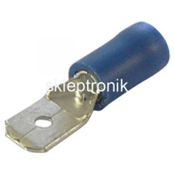 Konektor 4,8 1-2,5mm męski niebieski 10szt