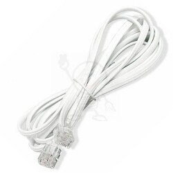 Sznur telefoniczny SP4-4/ 1,5m WT-WT biały