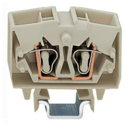 WAGO 264-716 6mm 4 Conductor Through Terminal Block Orange AWG28-12