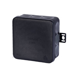 Puszka 2-komponentowa 080-05 n/t 12-wlotowa czarna IP55 80x80x37 FT-80 ViPlast