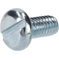 R-TECH 337191 Slotted Pan Head Machine Screws BZP M6 12mm - Pack Of 100