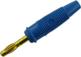 4 mm plug, solder connection, 1.5 mm², CAT O, blue, 972518702