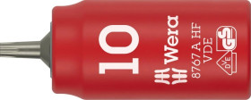 Klucz nasadowy trzpieniowy 8767 A VDE HF TORX Zyklop, izolowany, 1/4, z funkcją przytrzymywania, TX 10 x 36 mm, WERA 05005920001