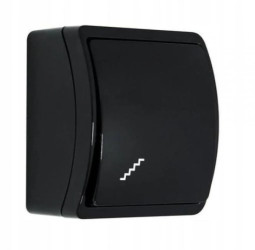 Koala łącznik schodowy natynkowy IP44 czarny