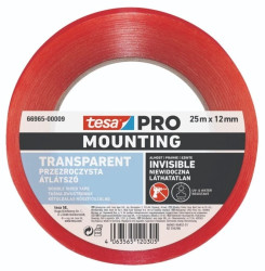Taśma Mounting PRO transparent, 25x12, przezroczysta UV 66965-00009-00