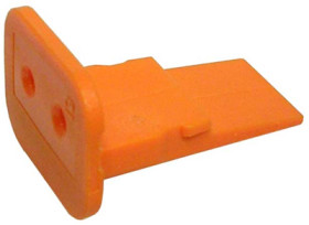 Socket, 2 pole, straight, 1 row, orange, W2S