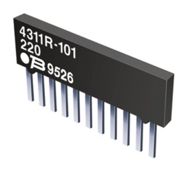 Drabinka rezystorowa ±2% 1kΩ Bussed, 9 x, 1.25W SIP Bourns