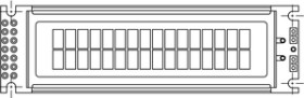 LCD-016N002P 16 x 2 Character LCD