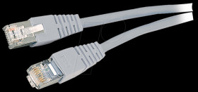 0.5m Cat.5e cable, grey, network cable RJ45