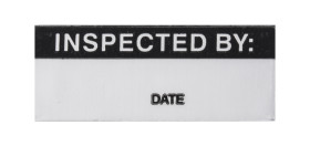 Etykieta samoprzylepna z nadrukiem tekst Inspected By 140 szt. RS PRO Klej