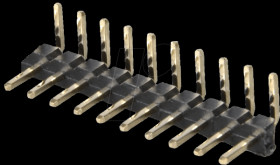 10-pin header, angled, pitch 2.00