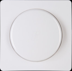 333702006 Dimmer central plate - HK05, arctic white, pressure toggle switc