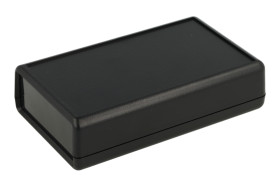 Obudowa; do przyrządów; ręczna; G529B(BC)-1$; ABS; 112mm; 66,5mm; 28mm; czarny; z koszykiem na baterie; RoHS; Gainta; 1 panel cz