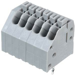 Złączka oświetleniowa WAGO 6 250 Żeński Listwa zaciskowa do płytki drukowanej Gniazdo