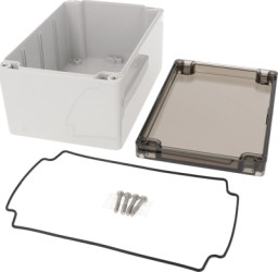 PC enclosure, (L x W x H) 180 x 119 x 89 mm, light gray (RAL 7035), IP66, 1554T2GYSL