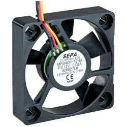 SEPA 514082210 MFB40H12HA-001 Axial Fan 12V 13.92m&#xB3;/h 40x40x10mm Ball Bearings